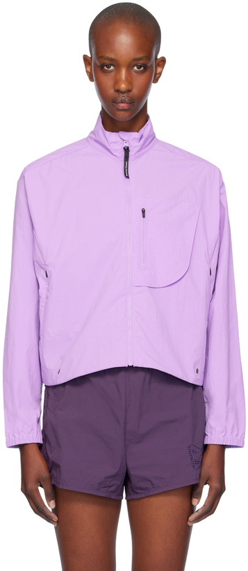 Photo: District Vision Purple Cropped Recycled DWR Jacket