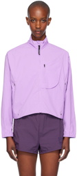 District Vision Purple Cropped Recycled DWR Jacket