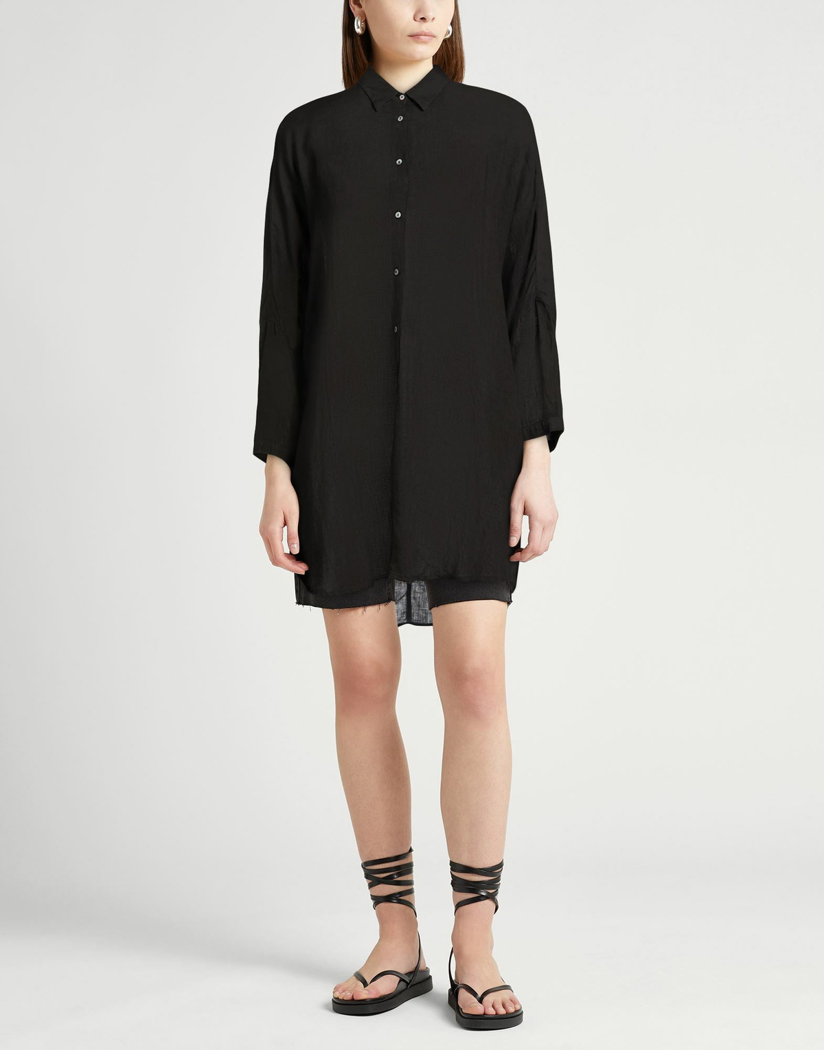 120% Lino Womens Shirt in Black