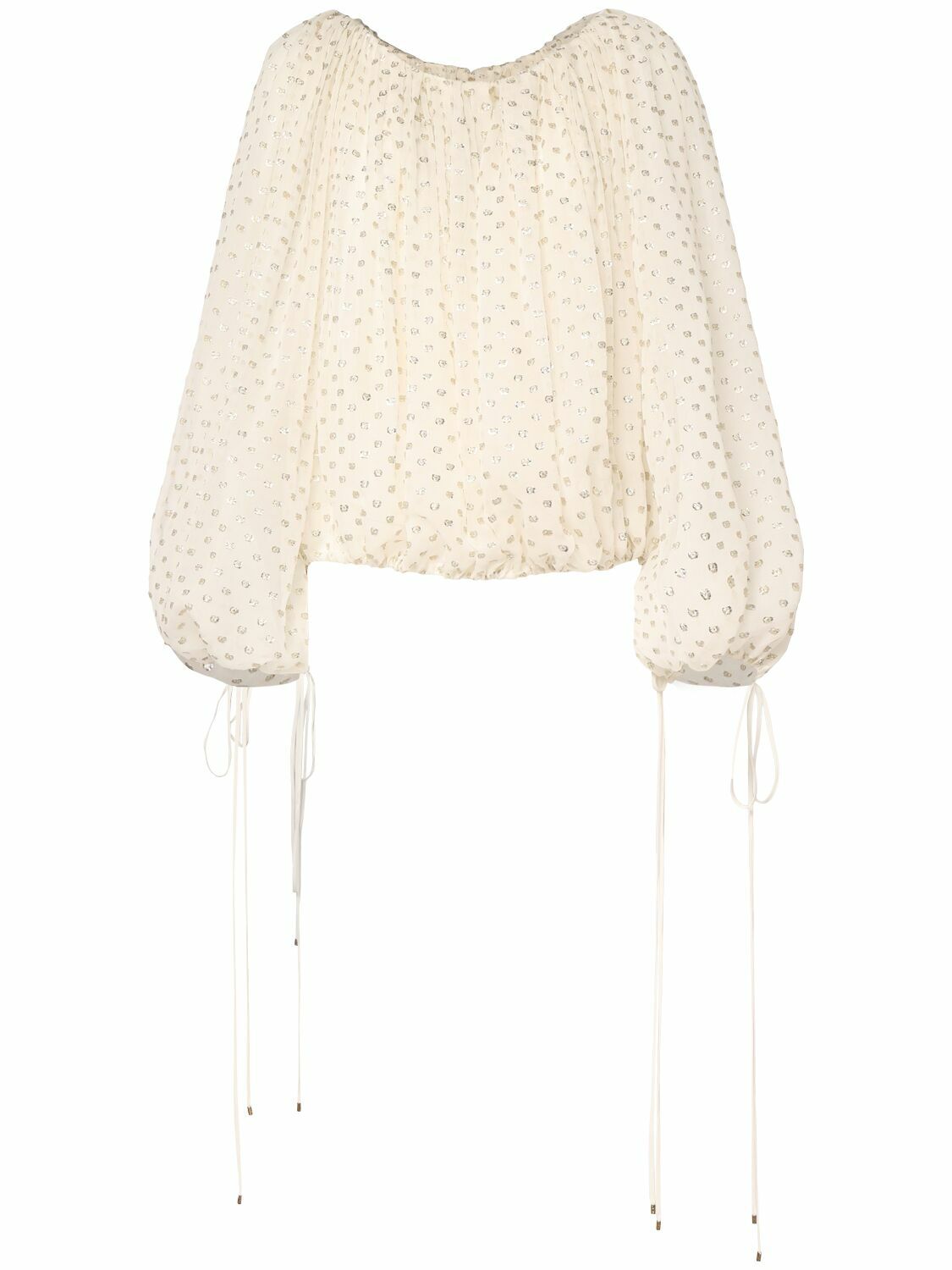 CHLOÉ Polka Dot Silk Blend Top