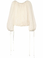 CHLOÉ Polka Dot Silk Blend Top