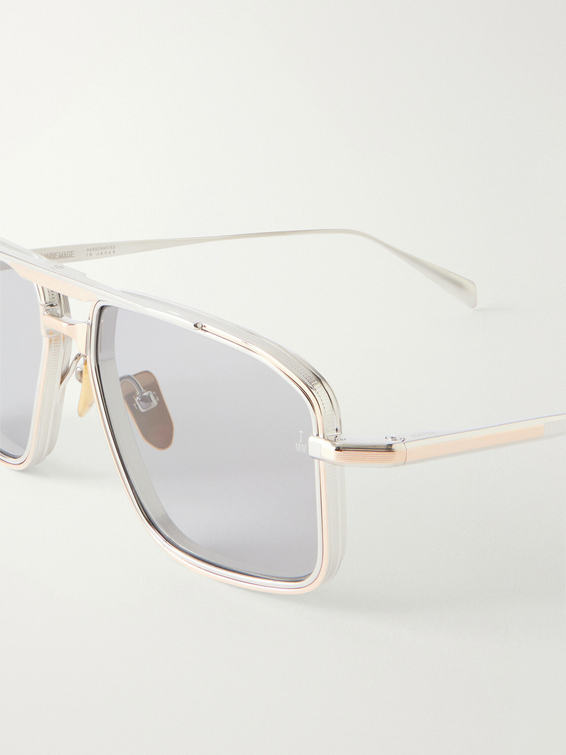Jacques Marie Mage - Earl Aviator-Style Silver-Tone Titanium Sunglasses - Silver
