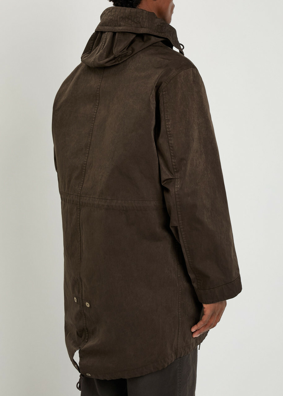 Ten C Hooded Parka Dark Brown