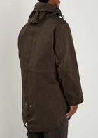 Ten C Hooded Parka Dark Brown