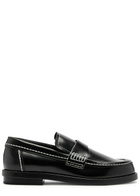 Alexander Mcqueen Glossed Leather Loafers