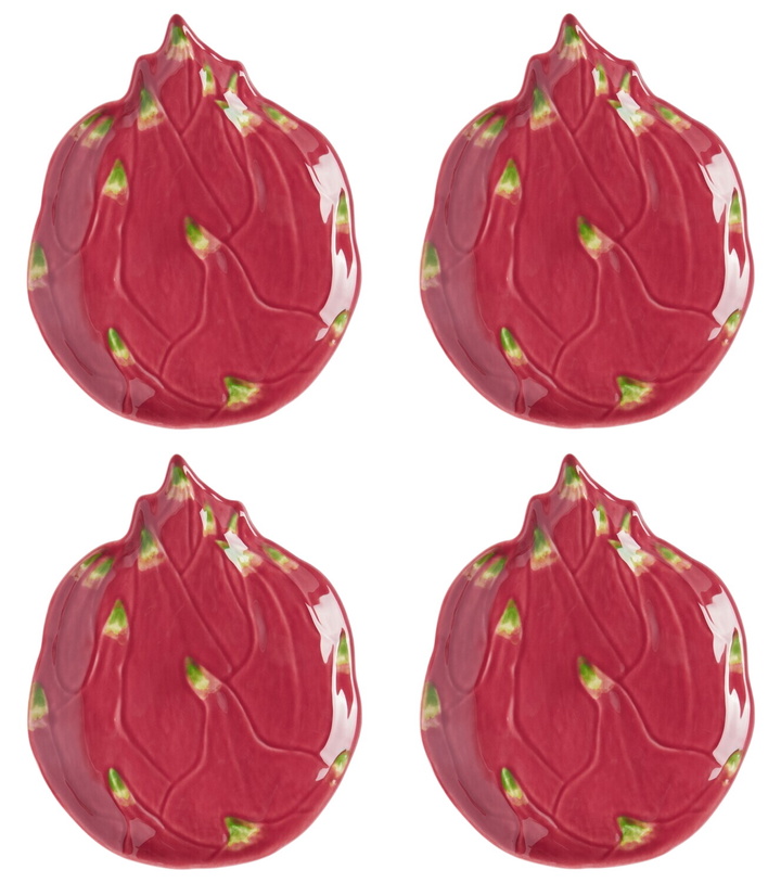 Photo: Bordallo Pinheiro Tropical Fruits Pitaya set of 4 earthenware dessert plates
