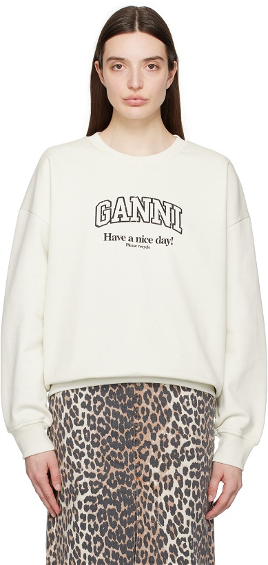 Photo: GANNI Off-White Isoli Sweatshirt