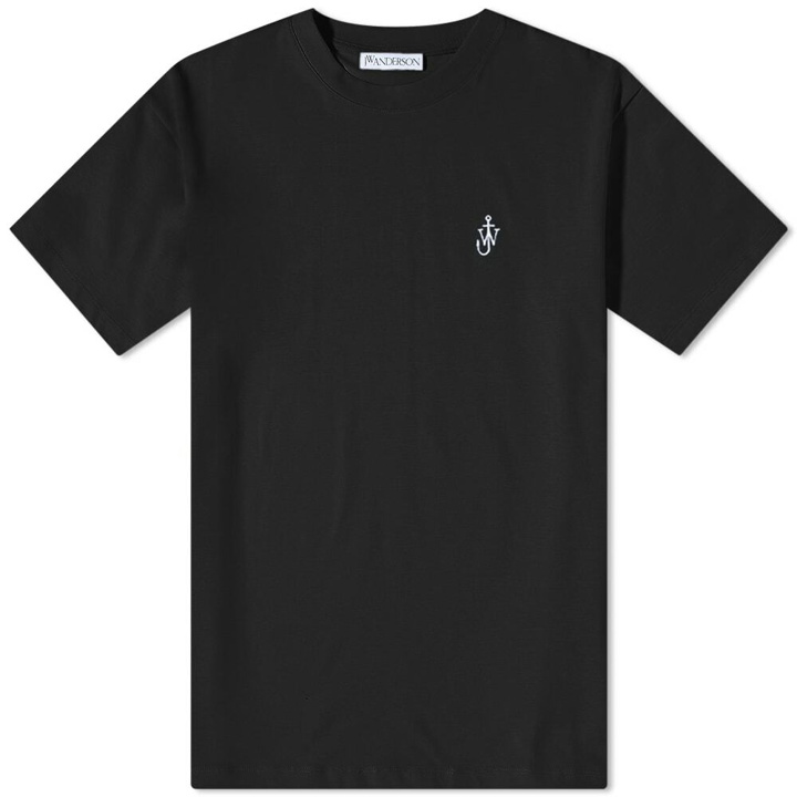 Photo: JW Anderson Men's Swirl Logo T-Shirt in Black