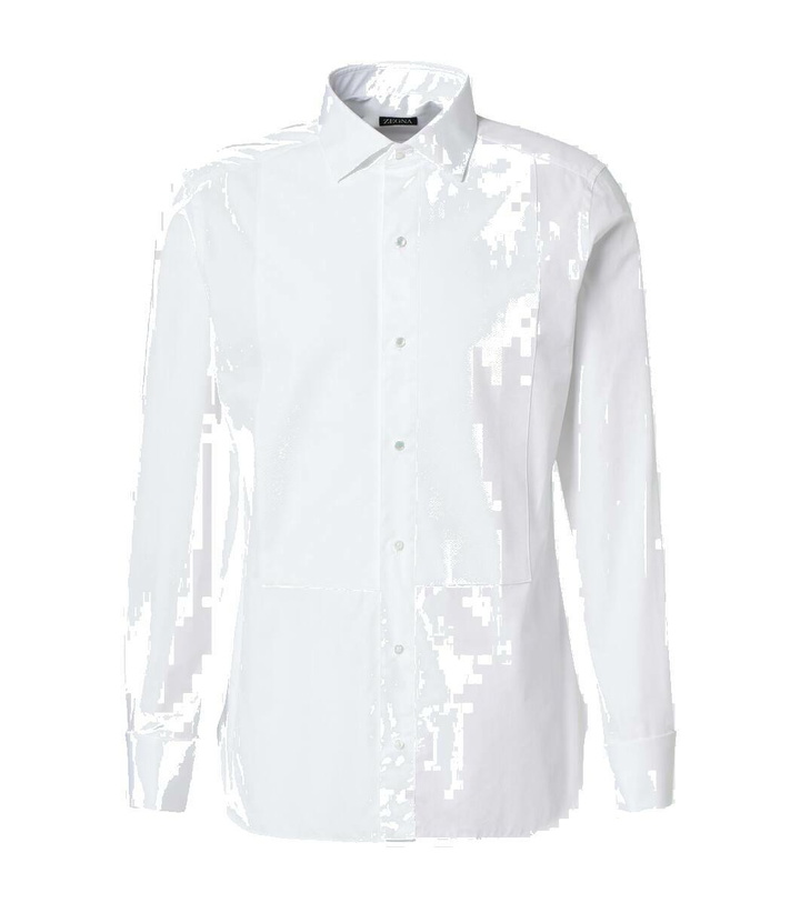 Photo: Zegna Cotton tuxedo shirt