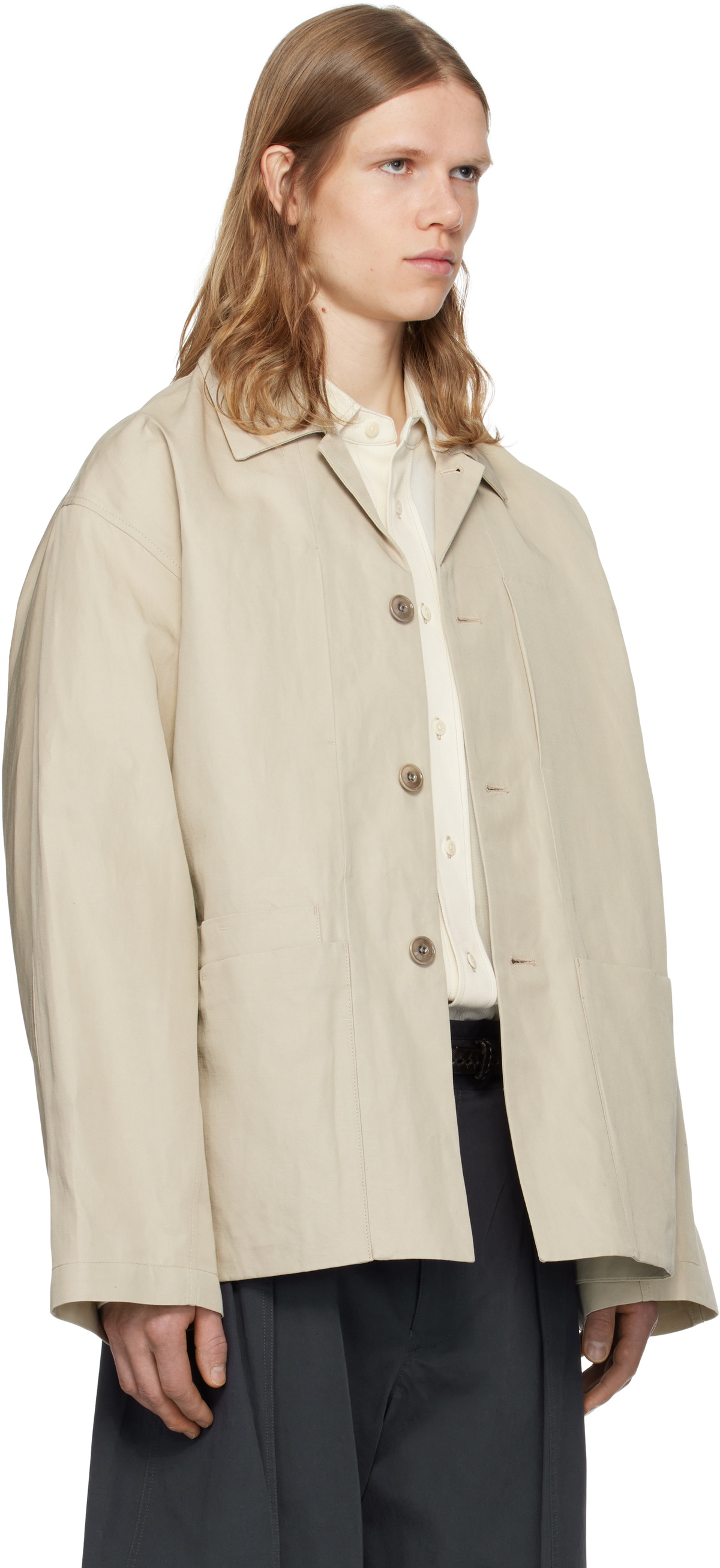 LEMAIRE Beige Boxy SB Workwear Jacket Lemaire