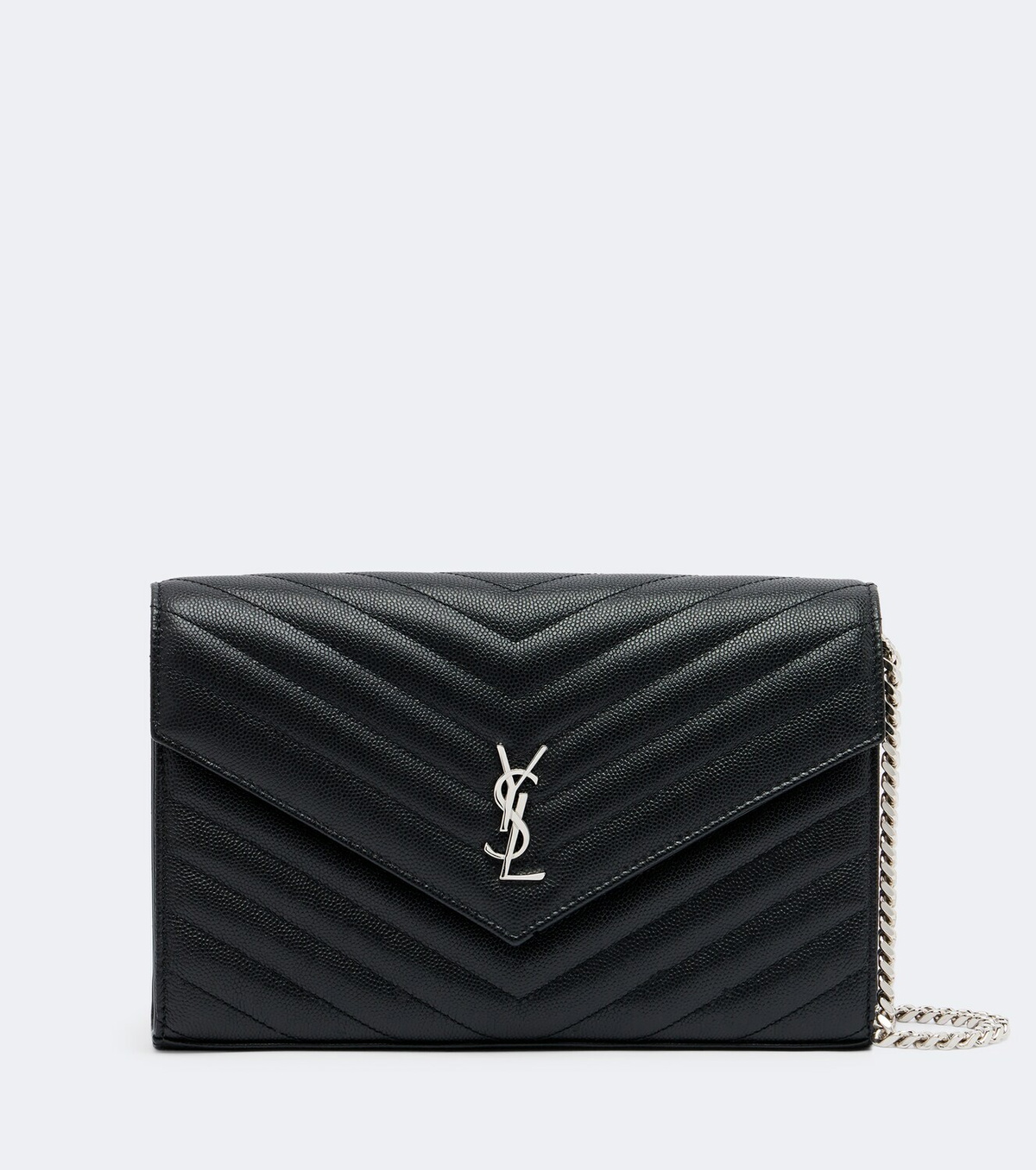Saint Laurent Cassandre Envelope leather wallet on chain