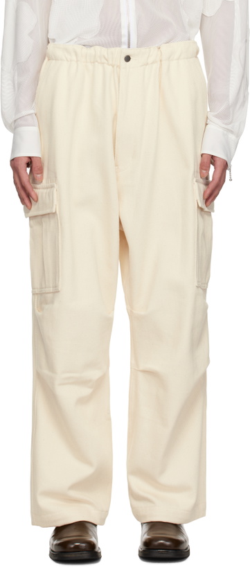 Beige Canvas Pants