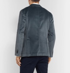 Boglioli - Blue K-Jacket Slim-Fit Unstructured Cotton-Blend Velvet Blazer - Blue