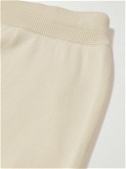 Piacenza Cashmere - Straight-Leg Cotton Sweatpants - Neutrals