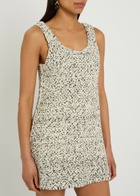 Liberowe Woven Cotton-blend Mini Dress Beige