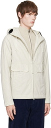 C.P. Company Off-White Twill Mixed Explorer Jacket
