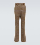 Loewe - x Howl's Moving Castle checked high-rise wool pants