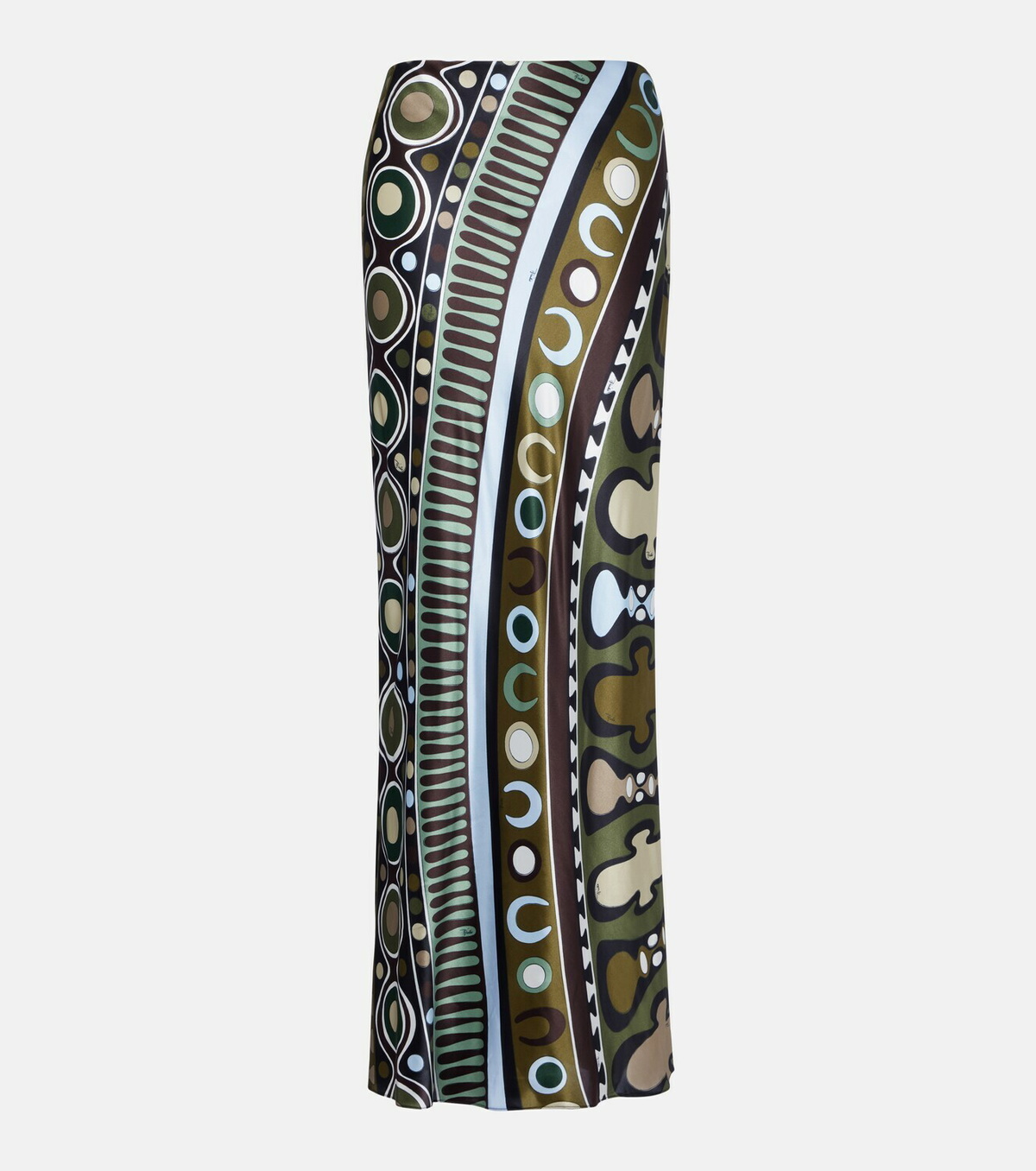Pucci Soleil satin maxi skirt