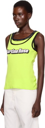 Martine Rose SSENSE Exclusive Green Folded Vest Tank Top