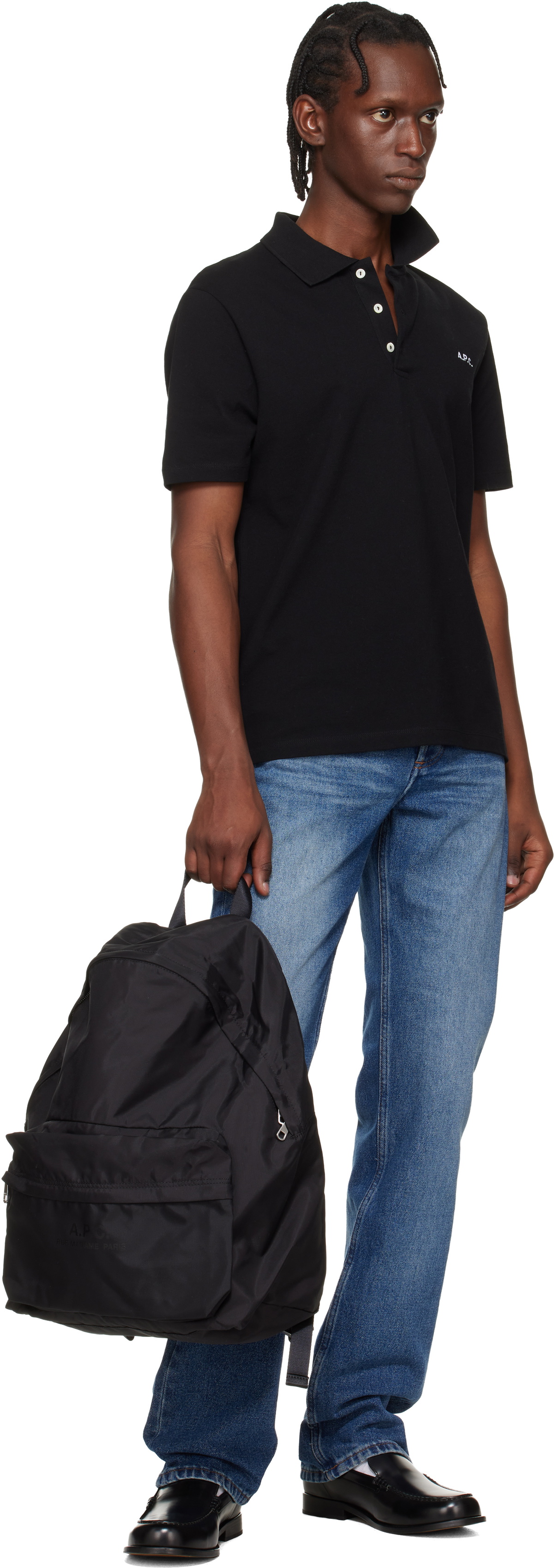 A.P.C. Black Backstage Backpack
