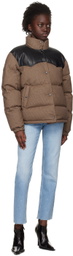 rag & bone Brown Cal Houndstooth Down Jacket