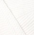 Maison Margiela - Ribbed Cashmere and Wool-Blend Beanie - White