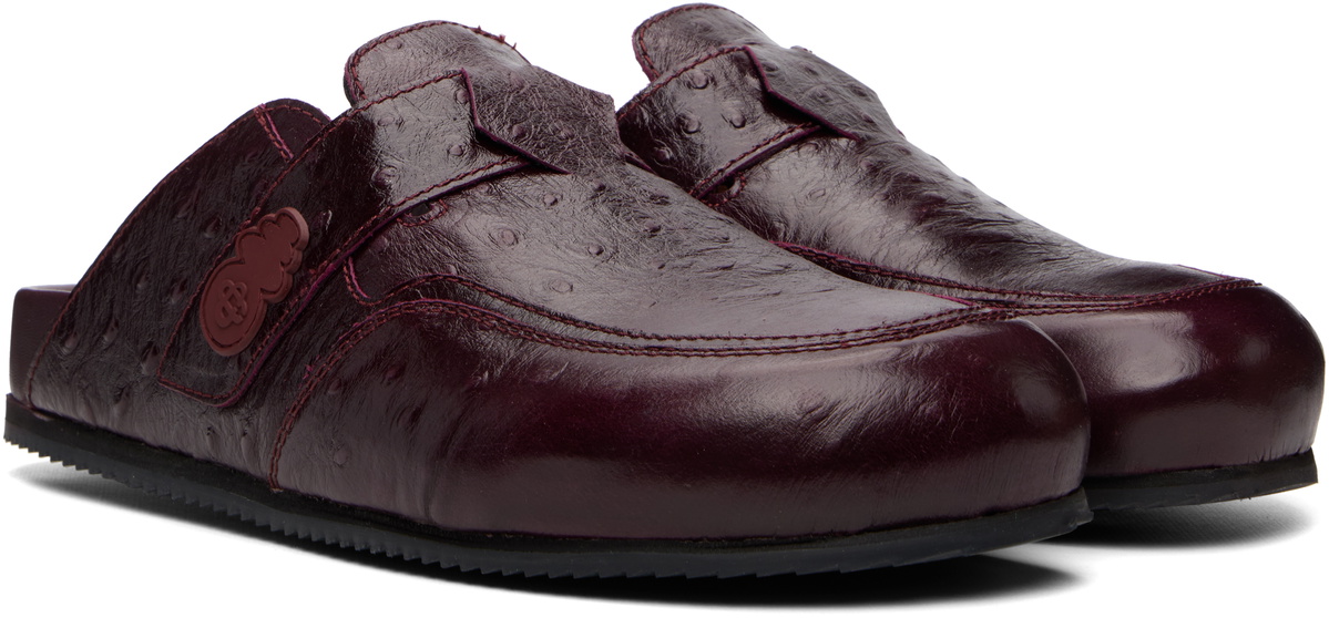 Casablanca Burgundy Outdoor Mule Loafers