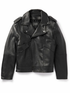 Yves Salomon - Padded Leather Biker Jacket - Black