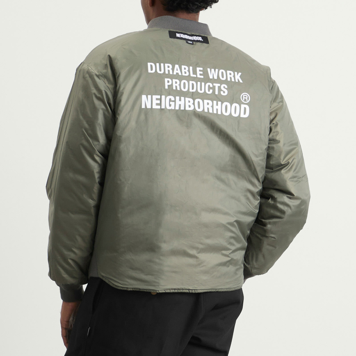 Neighborhood Men's Reversible Padded Jacket in Gray Neighborhood