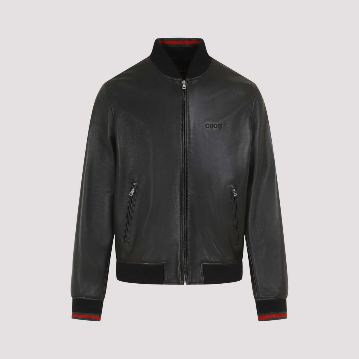 ジャケット・アウター GUCCI LEATHER BOMBER JACKET 793726_XNA3M_2014_001_100_0000