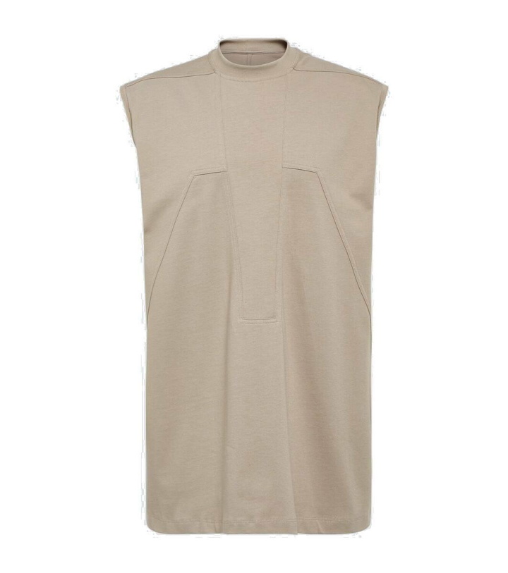 Photo: Rick Owens Splintered Tarp cotton jersey tank top