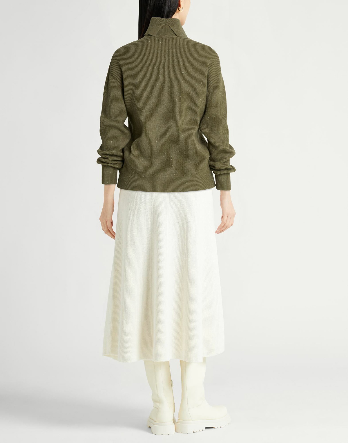 Peserico Womens Turtleneck Khaki