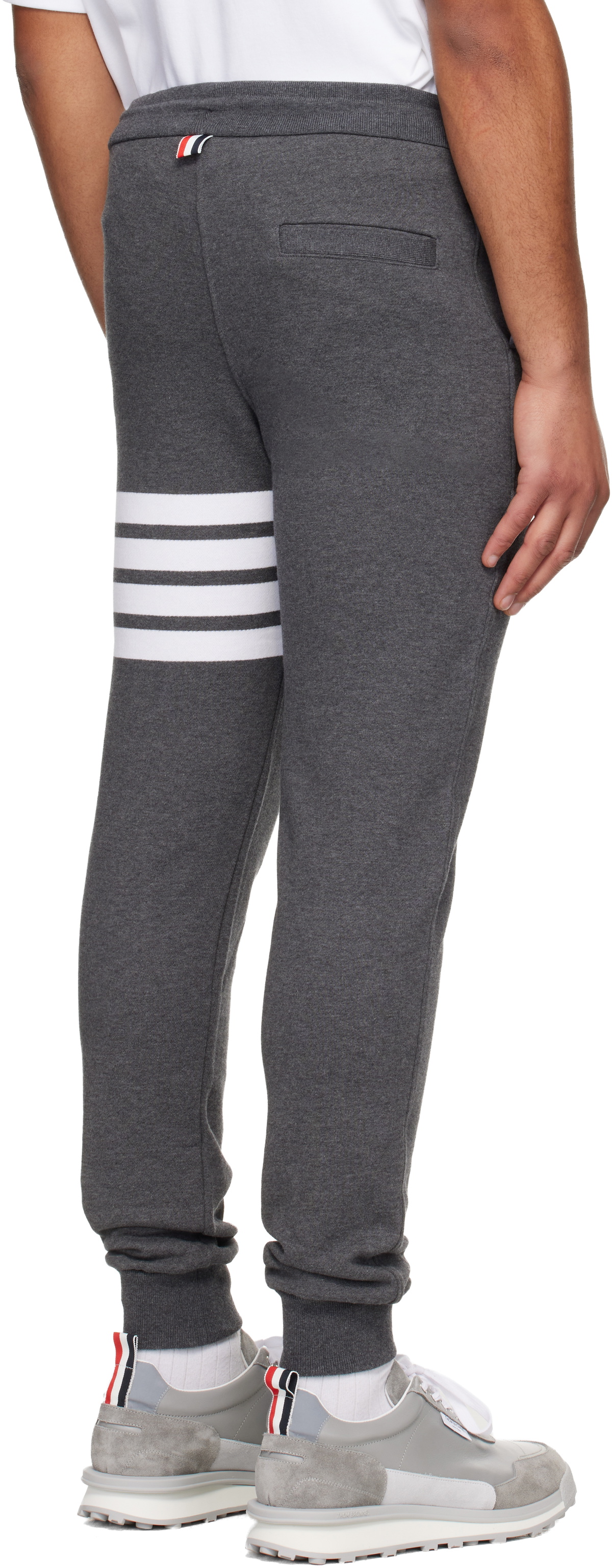 Thom Browne Gray Classic Loopback 4-Bar Sweatpants