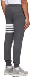 Thom Browne Gray Classic Loopback 4-Bar Sweatpants