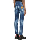 Dsquared2 Blue and Orange Country Cool Guy Jeans