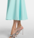 Roland Mouret Floral-appliqué one-shoulder cocktail dress