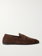 TOD'S - Suede Driving Shoes - Brown - 7