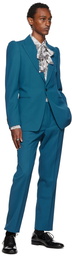 Dries Van Noten Blue Twill Suit