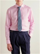 Favourbrook - Bridford Cutaway-Collar Linen Shirt - Pink