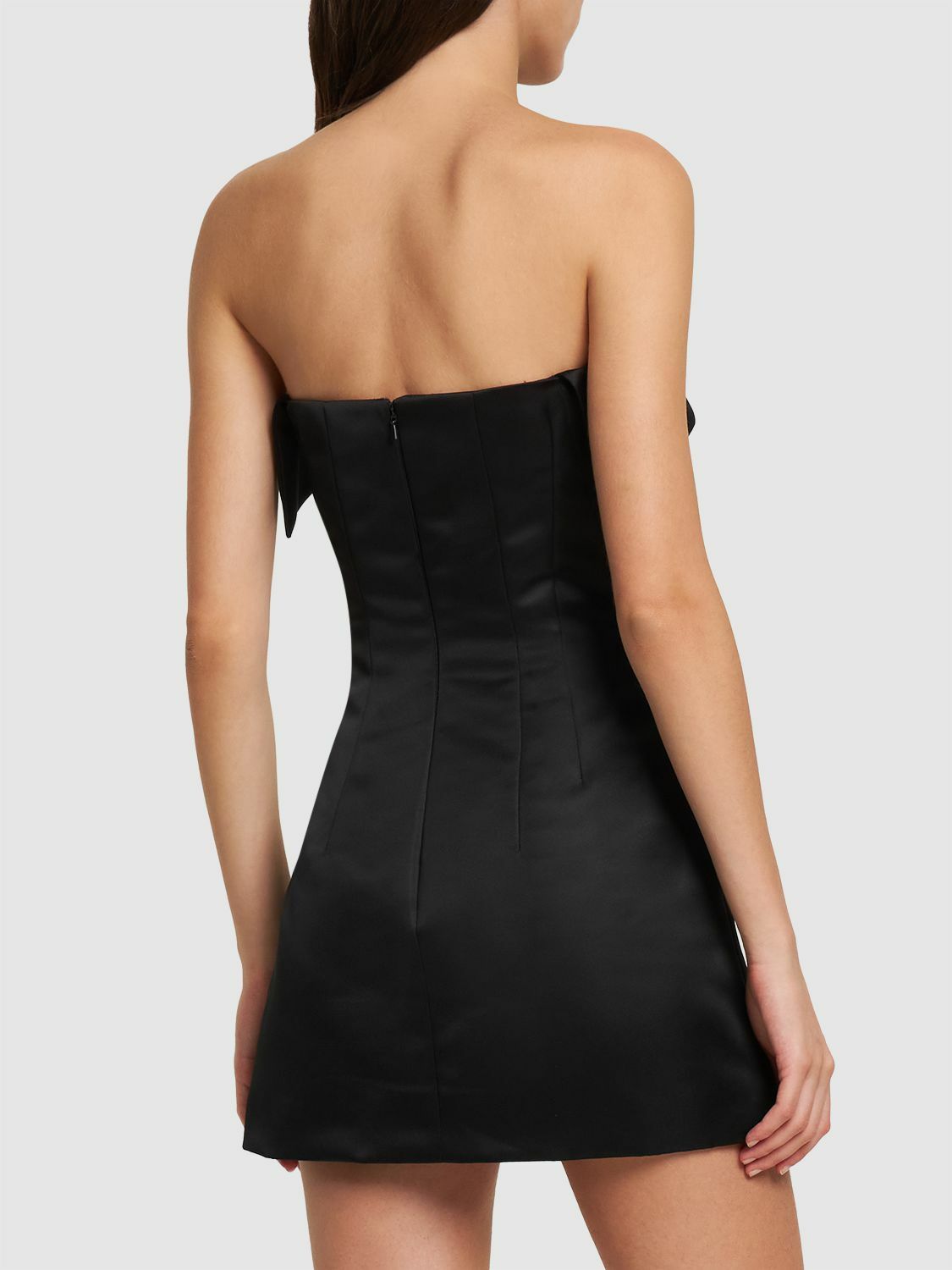 philosophy di lorenzo serafini women's strapless mini dress Philosophy Di Lorenzo Serafini Strapless Satin Minidress