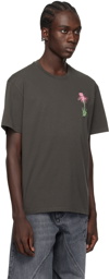 JW Anderson Gray Embroidered T-Shirt