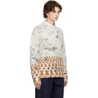 JW Anderson Gray Print Jacquard Sweater