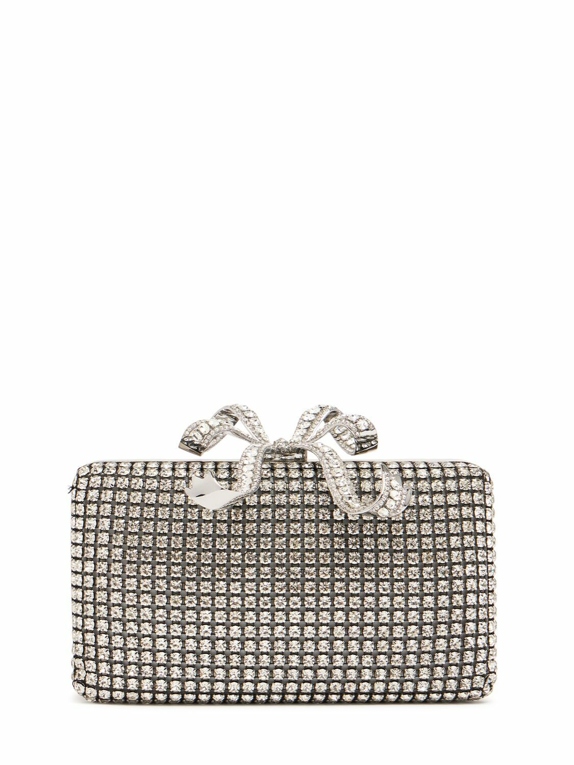 【送料&関税込】self-portrait Crystal Clutch Silver Crystal Box Clutch – self-portrait-US