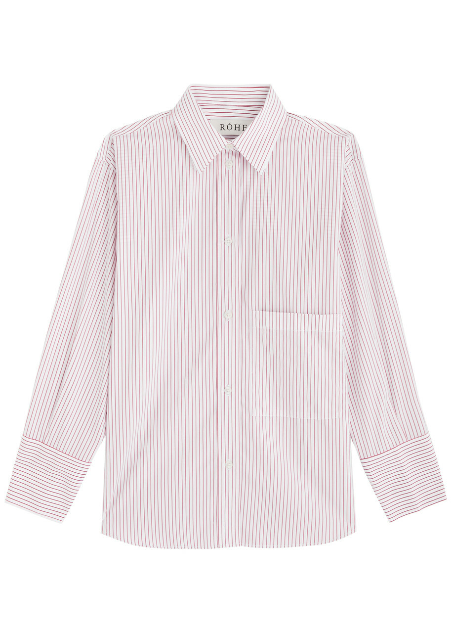 Rohe Striped Cotton-poplin Shirt Stripe