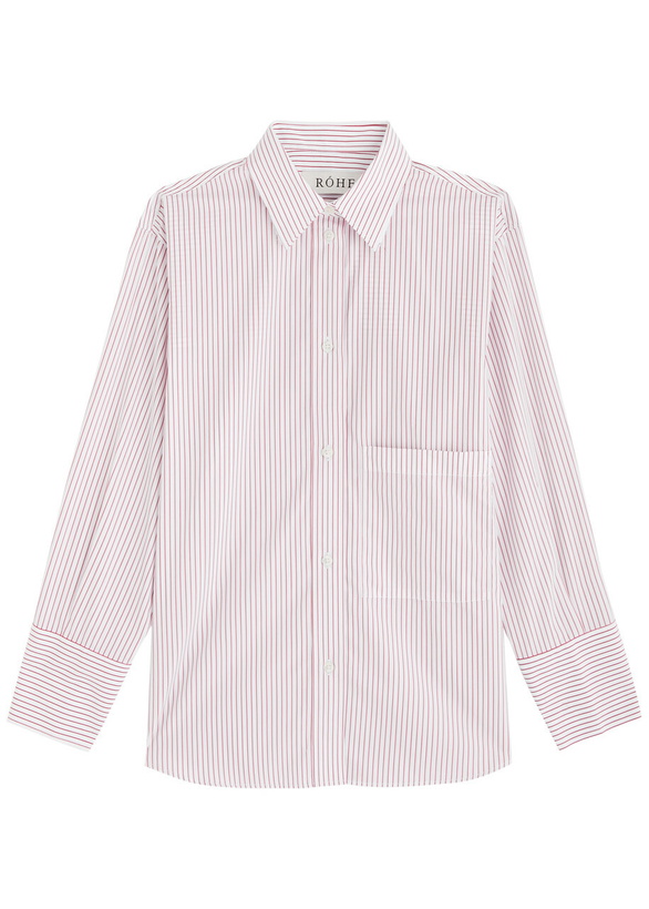 Photo: Rohe Striped Cotton-poplin Shirt Stripe