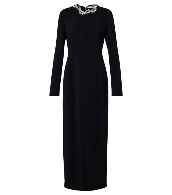 Photo: The Row Mitsuko embellished cady maxi dress