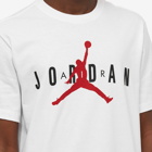 Air Jordan Men's Logo T-Shirt in White/Black/Gym Red