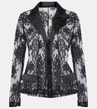 Dolce&Gabbana Satin-trimmed lace jacket