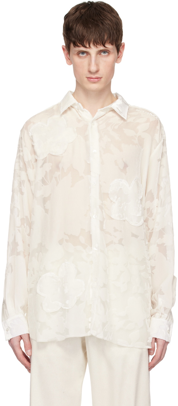 FORMA Off-White Flocked Shirt