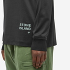 Stone Island Men's Logo Sleeve Logo T-Shirt in Black